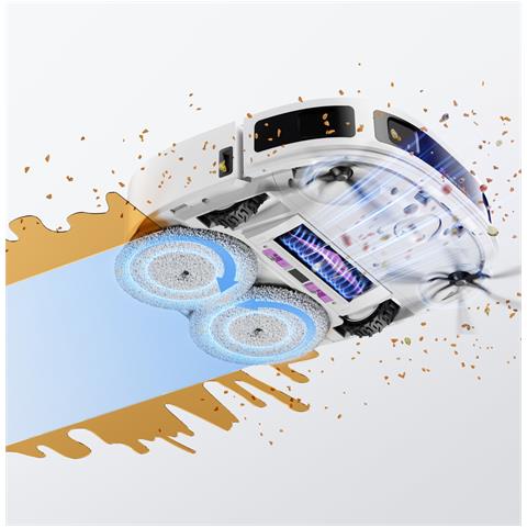 Robot Aspirapolvere e Lavapavimenti J12 Ultra Capacità 0,25 L Autonomia 100 min Colore Bianco - Foto 2