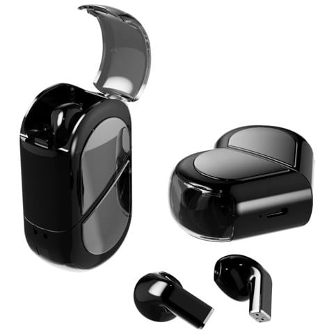 Auricolari Bluetooth V5.4 Con Custodia Di Ricarica - Chipset Ab5756c Black - Foto 3
