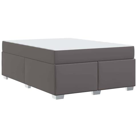 Struttura del letto Grigio 160 x 200 cm Pelle sintetica - Foto 9