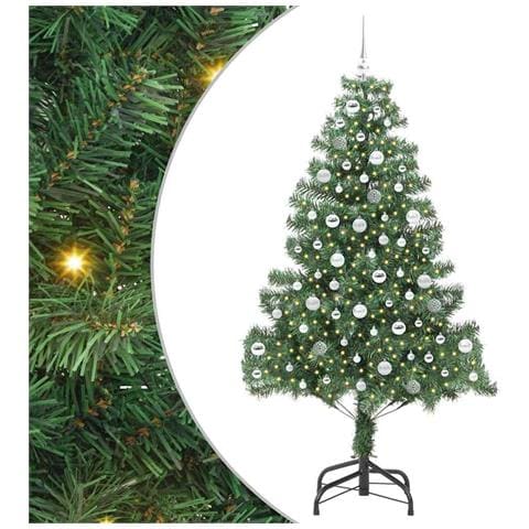 Albero di Natale con 300 LED con supporto Verde 210 cm PVC - Foto 1