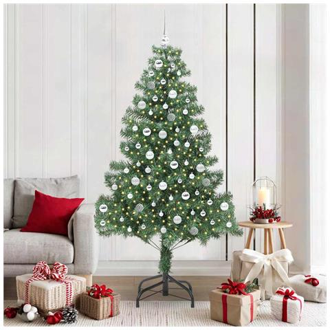 Albero di Natale con 300 LED con supporto Verde 210 cm PVC - Foto 2
