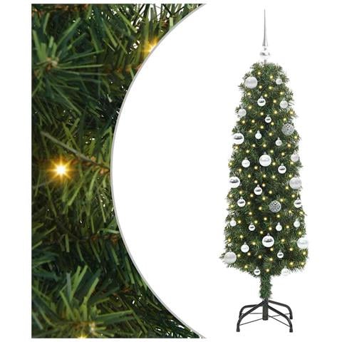 Albero di Natale artificiale con 150 LED Verde 150 cm - Foto 1
