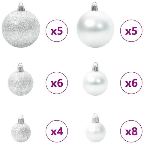 Albero di Natale artificiale con 150 LED Verde 150 cm - Foto 6