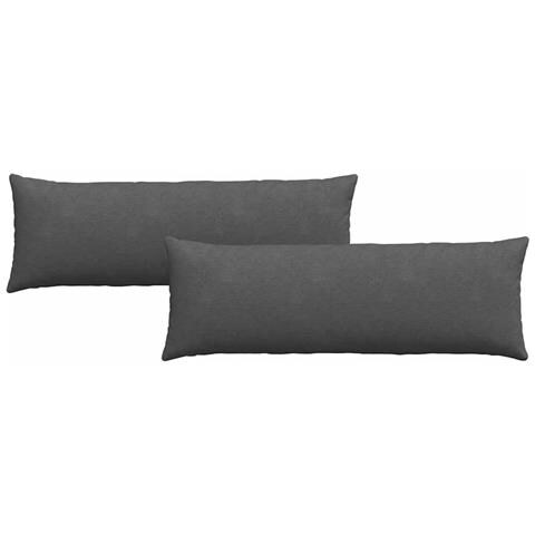 Cuscini da Divano 2 pcs Grigio scuro 120 x 40 cm - Foto 1