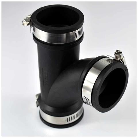 Raccordo A T Flessibile In Pvc 2 /63mm Per Tubi - Foto 1