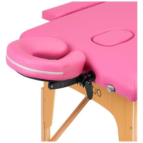 lettino da massaggio pieghevole alluminio comfort 2 sezioni nero - Foto 2