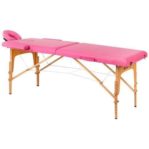 lettino da massaggio pieghevole alluminio comfort 2 sezioni nero - Foto 1