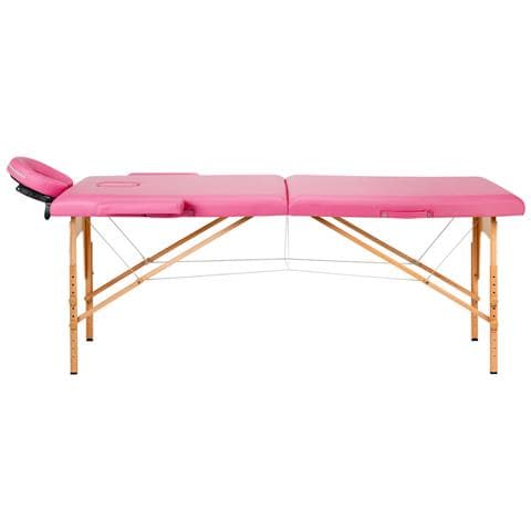 lettino da massaggio pieghevole alluminio comfort 2 sezioni nero - Foto 4