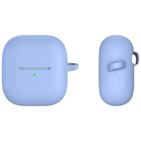 Custodia Protettiva In Silicone Compatibile Con Auricolari Bluetooth Huawei Freeclip Con Gancio Sky Blue - Foto 2