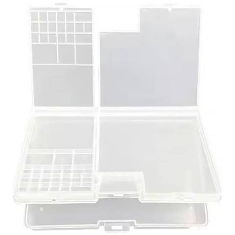 Organizer Plastico A Due Livelli - 180 X 115 X 35 Mm | Materiale Pp Resistente | Per Componenti Elettronici, Viti, Cavi - Foto 2
