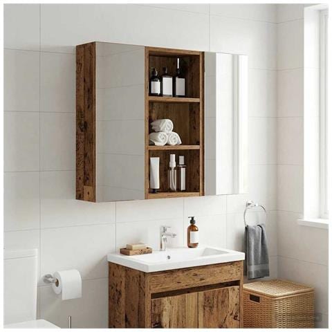 Armadio da bagno a muro Legno vecchio 30 x 16 x 62,5 cm - Foto 2