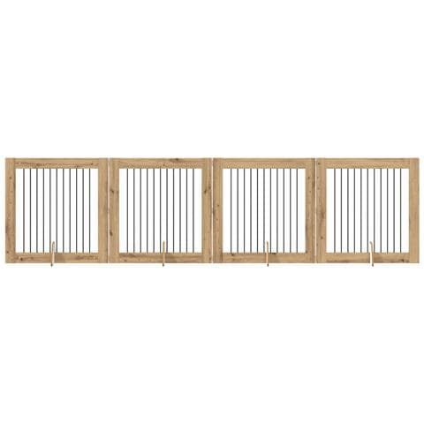 Cancello per cani pieghevole con supporti 4 pcs 401 cm - Foto 1