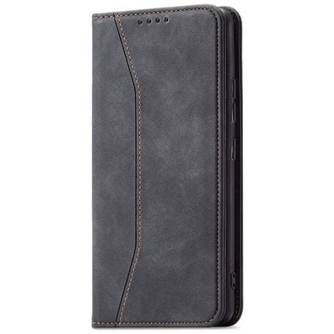 Custodia Magnetica Fancy Per Samsung Galaxy S23+, Cover Flip Portafoglio Con Supporto, Nera - Foto 2