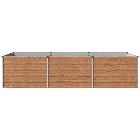 Letto rialzato da giardino Marrone legno 240 x 80 x 55 cm - Foto 2