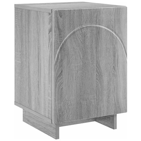 Comodino Grigio Sonoma 33,5 x 34,5 x 50 cm Legno ingegnerizzato - Foto 1