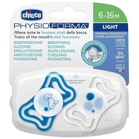 Succhietto Light Blu Silicone 6-16 Mesi 2 Pezzi - Foto 1
