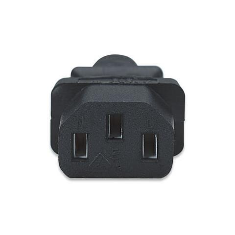 ICOC 01-NC-B - Cavo alimentazione C13 F a Schuko angolato 1,8 mt nero - Foto 2