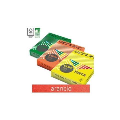 carta copy tinta a3 160gr 125fg col. forti arancio fabriano - Foto 1