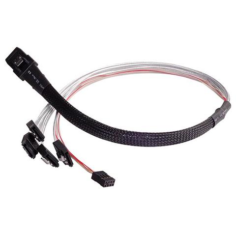 Cavi CPS03 36 pin MiniSAS SFF-8087 to SATA 7pin+SIDEBAND - Foto 2