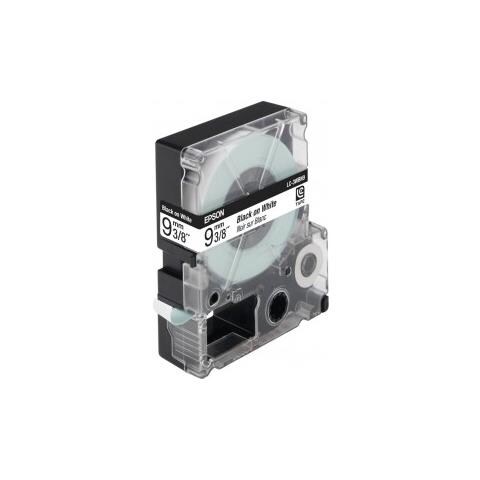 Nastro Lc-3wbn9 9mmx9mt Bianco Per Etichettatrice Epson Lw300 Lw400 Lw600 Lw700 Lw900 C53s624402 Nero Su Bianco Compatibile - Foto 2