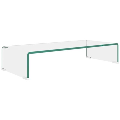 Mobile /Rialzo Porta TV in Vetro Trasparente 70x30x13 cm - Foto 1