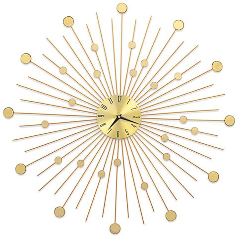 Orologio Da Parete In Metallo 70 Cm Dorato - Foto 1