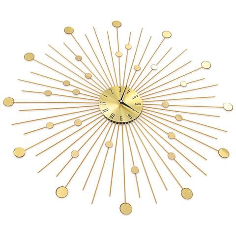 Orologio Da Parete In Metallo 70 Cm Dorato - Foto 6