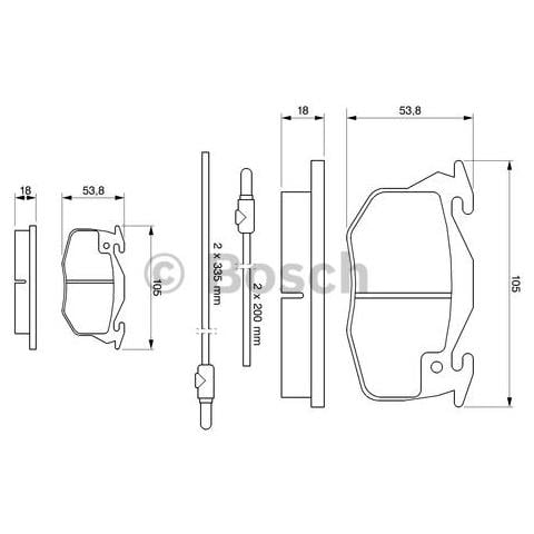 Kit Pastiglie Freno 0.986.461.763 - Foto 3