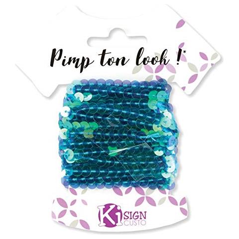 6 Nastri Glitter 6 M - Blu Oceano - Foto 1