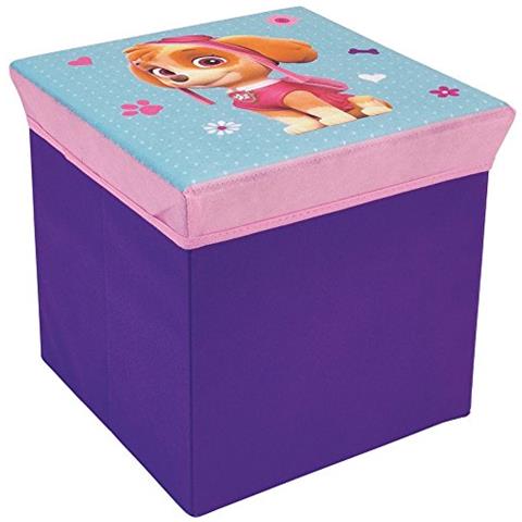 Fun House 712726 sgabello Portaoggetti Per Bambini Poliestere Verde 35 x 35 x 1 cm - Foto 1