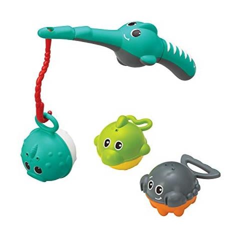 Splish & Splash Set Bagno Set Di Giocattoli 17 Per Bambini Con Scoiattoli, Gioco Di Pesca E Tazze Impilabili Multicolore 305.076 - Foto 2