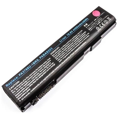 Mbi2167 Ricambio Per Laptop Batteria (laptop Battery For Toshiba - 47,52wh 6 Cell Li-ion 10,8v - 4400mah Black - Foto 2