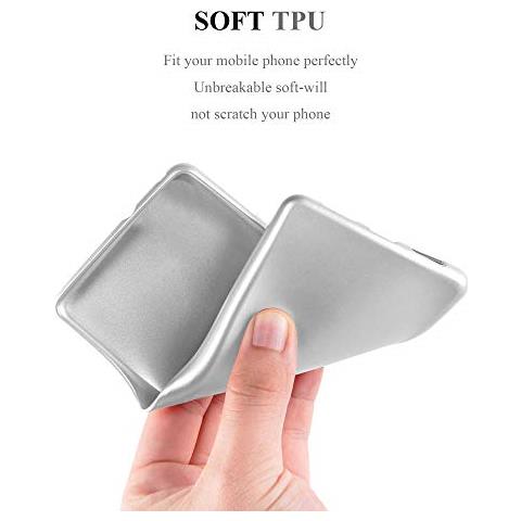 Cadorabo Custodia Compatibile Con Huawei Y330 In Argento Metallico - Coperchio Protettivo In Silicone Tpu Flessibile - Foto 2