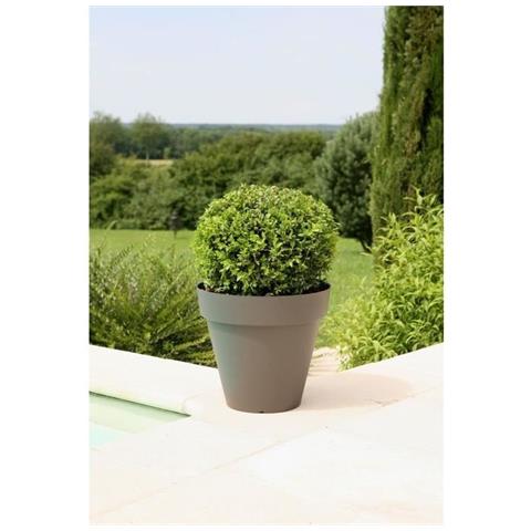 Pot De Fleurs Soleilla - Rond - 39,2 X 35,8 Cm -gris Paillet - Foto 4