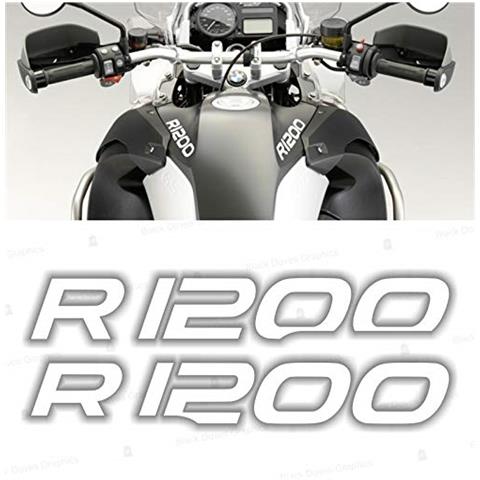 2pz Adesivi Compatibile Con R 1200 Adventure Moto (white) - Foto 1