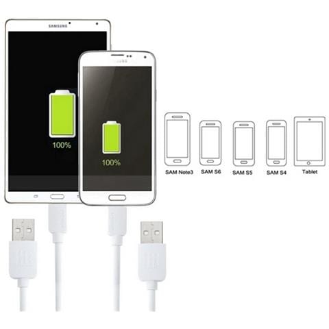 Kit 5pz Cavo Dati E Ricarica Originale Hwl-4016 Microusb Multicolor - Foto 5