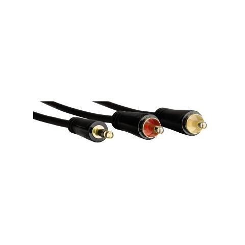 122298 1.5m 3.5mm 2 x RCA Nero cavo audio - Foto 1