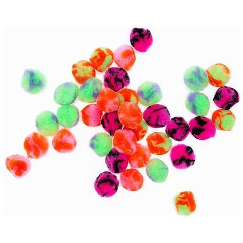 40 Pompons Acrilici - Acid Leo Neon Pastello - Foto 1