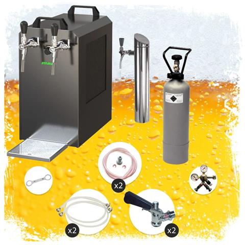 Set Completo - Spillatore Birra - Stream 80 Dispenser Birra Macchina Per Birra 2-linee - Flow Cooler Keg Type A Keg 2 Type A - Foto 5