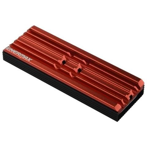 Radiatore Del Dissipatore Di Calore - Esc001 - Chipset Sottile Per Ssd M2 2280 Con 4 Pad Del Dissipatore Di Calore In Silicone - Rosso - Foto 1