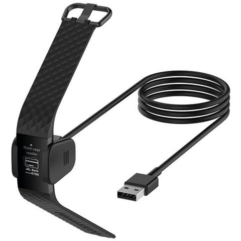 Basetta Caricabatterie Originale Usb Per Fitbit Charge 3 Black - Foto 5