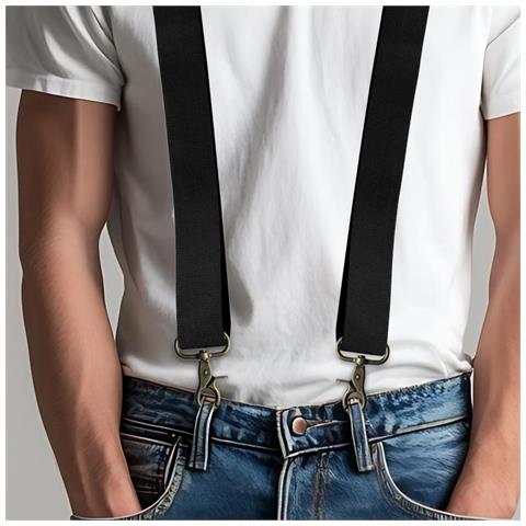 Bretelle Elastiche Con Incrocio Sulla Schiena Black - Foto 7