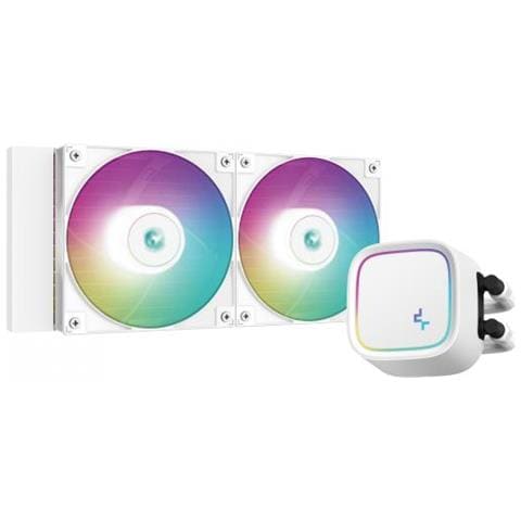 Dissipatore CPU di liquidi tutto in uno 12 cm LE520 WH per Socket Intel LGA 1150/LGA 1151/LGA 1155/LGA 1200/LGA 1700 e SocketAMD AM4/AM5 - Foto 1