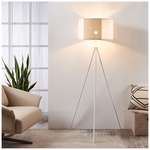 Piantana Contemporanea Arnhem 1 Luce Acciaio Bianco - Foto 1