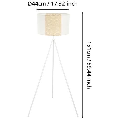 Piantana Contemporanea Arnhem 1 Luce Acciaio Bianco - Foto 3