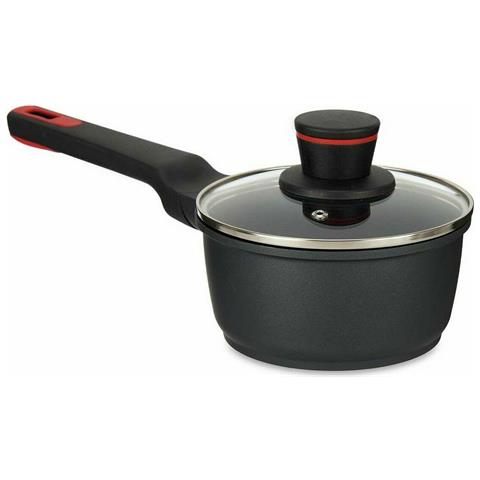 Casseruola Con Coperchio Ø 16 Cm Nero Alluminio (6 Unità) - Foto 3