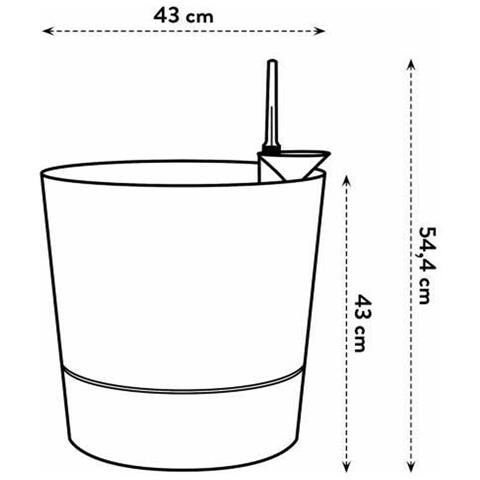 Vaso Plastica Rotondo Moderno - Foto 2