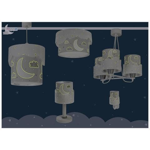 Lampada A Sospensione Per Bambini Moon Luna Grigio - Foto 7