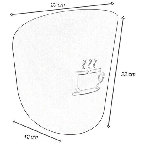 Applique Con Disegno Tazza Del CaffÈ Lampada Da Parete Attacco G9 Bianco - Foto 6