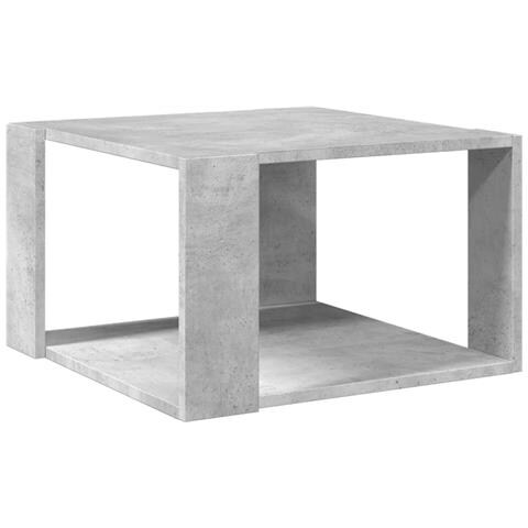 Tavolino Salotto Grigio Cemento 51,5x51,5x30 Legno Multistrato - Foto 2